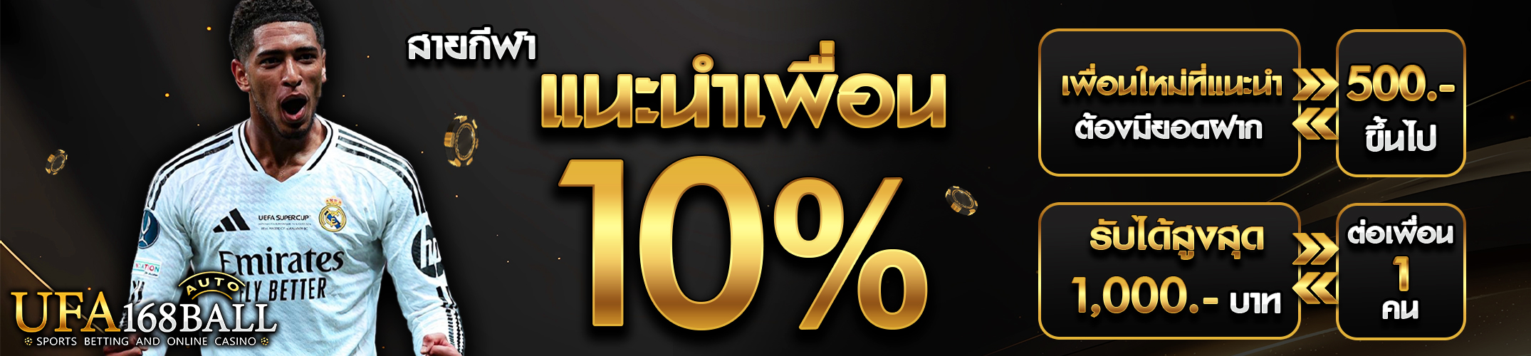 แนะนำเพื่อนรับ 10%